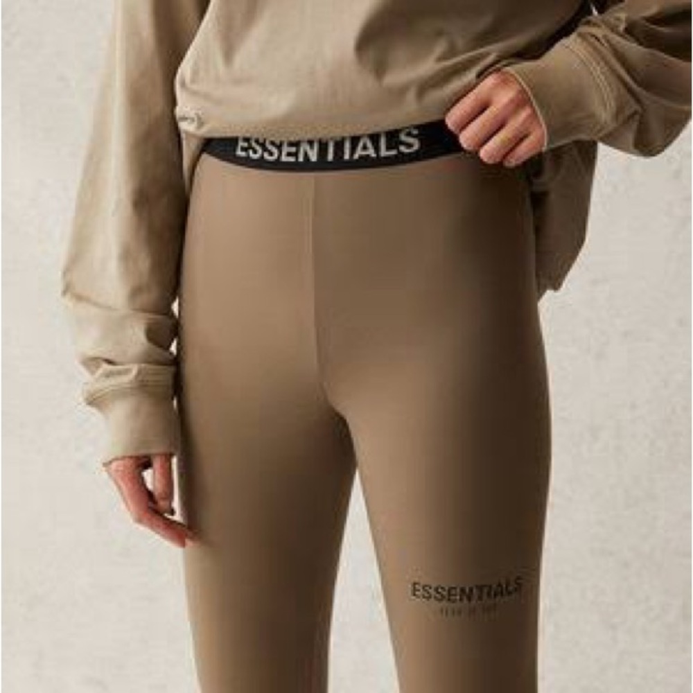 ESSENTIALS Kids Olive Green Leggings